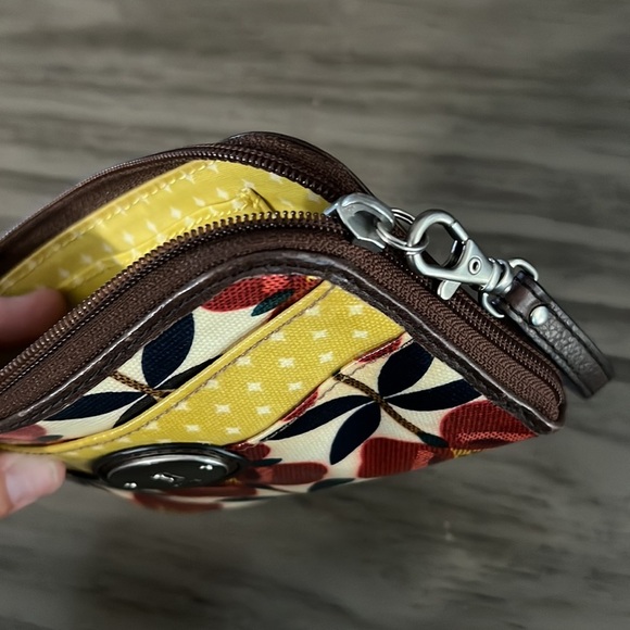 FOSSIL VINTAGE KEY-PER SMALL FLORAL WALLET - Picture 10 of 15